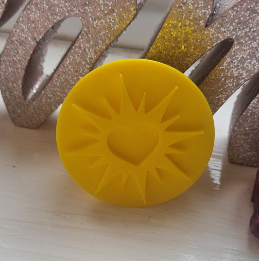 Toilet/Kitchen Roll Stamper - Sun Heart