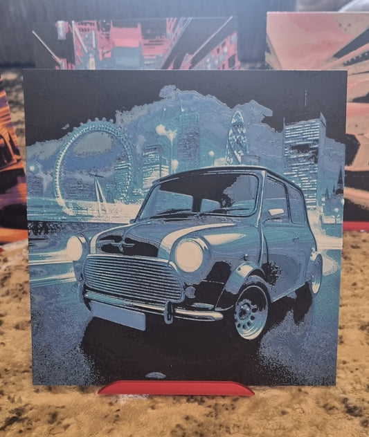 Classic Mini Cooper 3D Picture Art