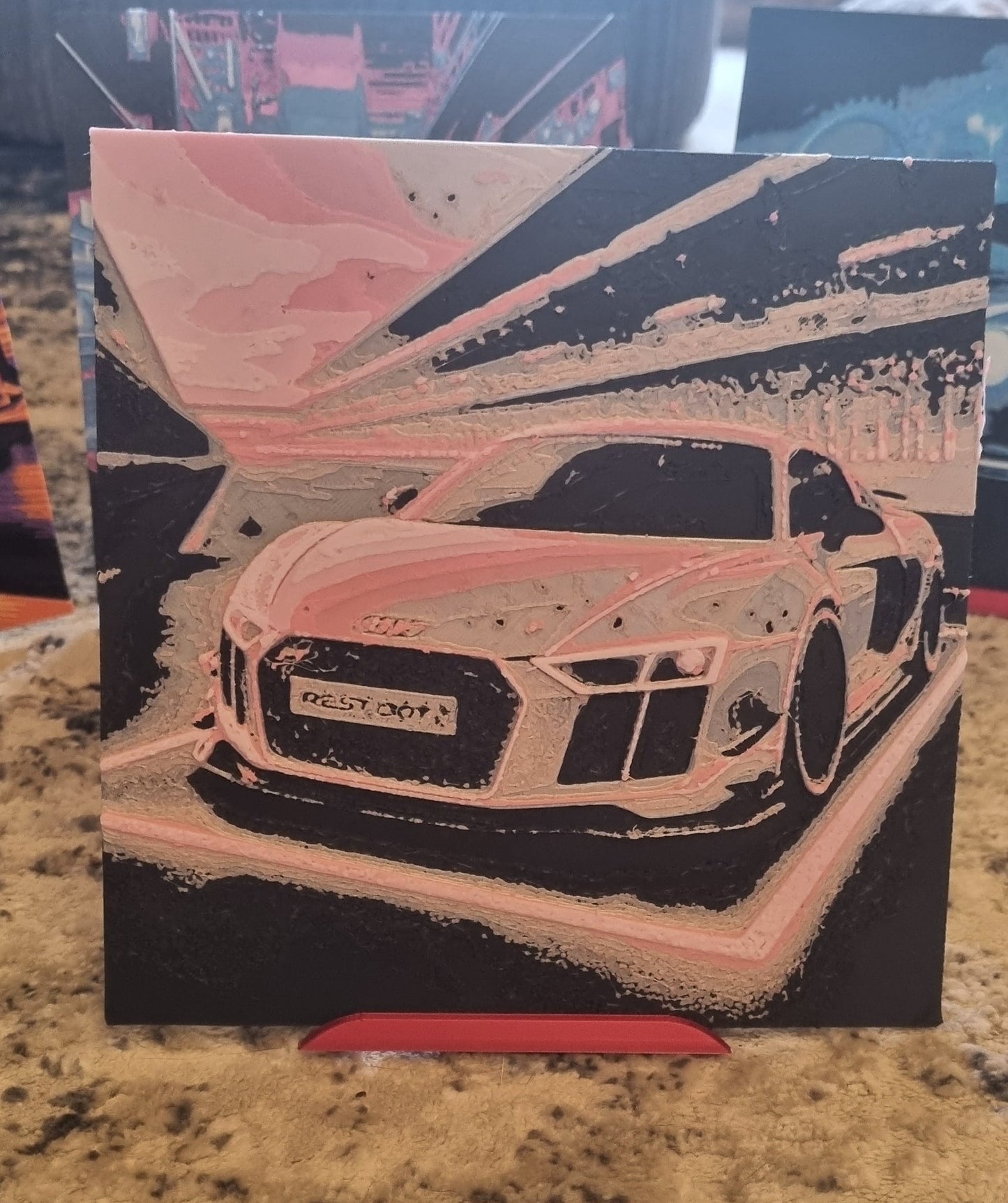 Audi R8 3D Picture Art